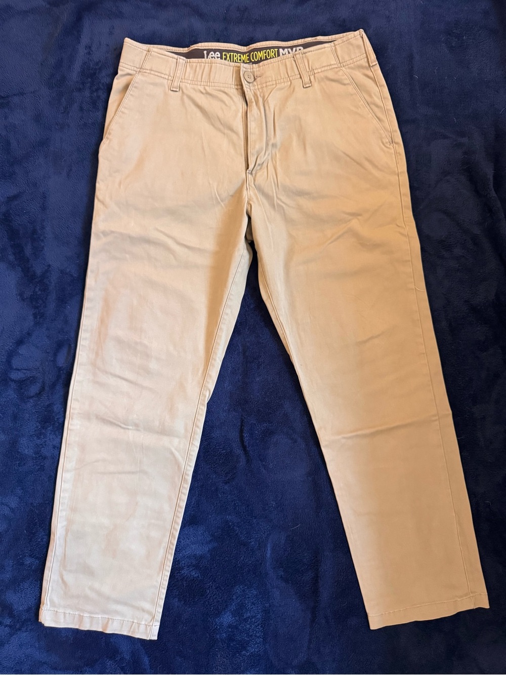 Lee Men’s Khaki/Tan Chino Pants - Straight Fit